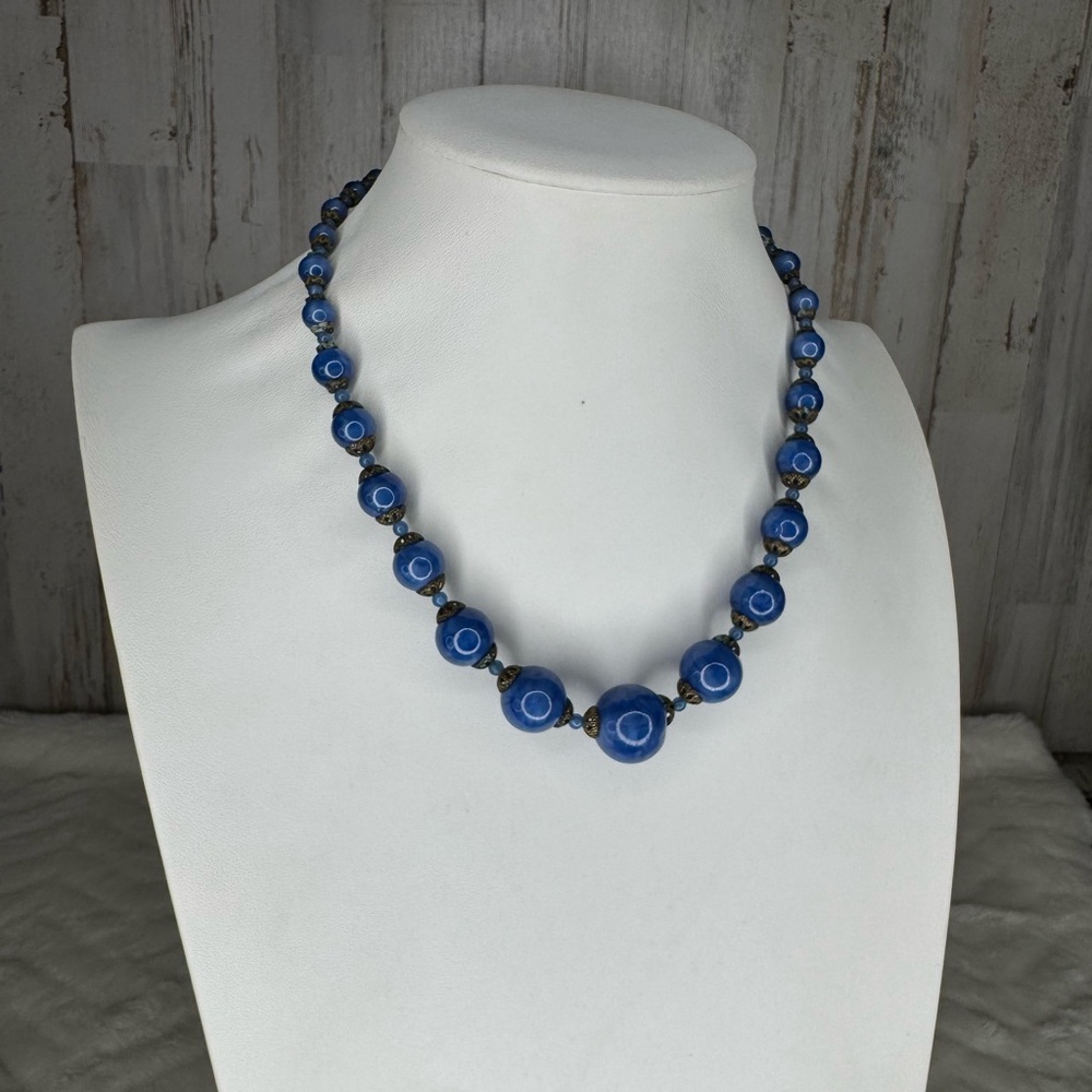 Vintage Art Deco Czech Glass Necklace 1930’s